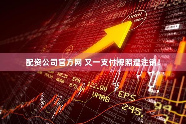 配资公司官方网 又一支付牌照遭注销！